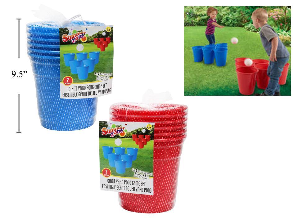 Summer Zone Giant Yard Pong Game Set - 7 pieces-0