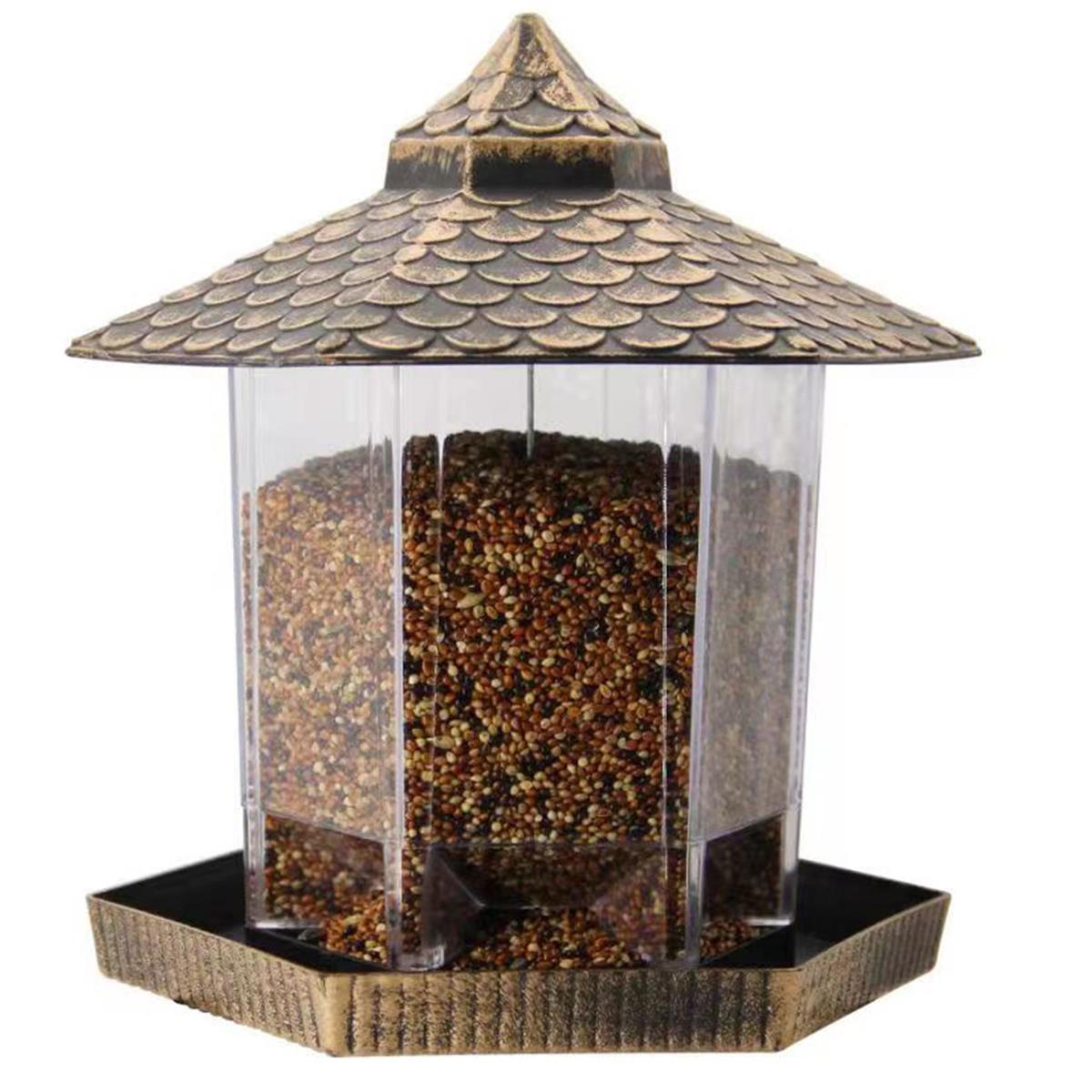 Plastic Hanging Bird Feeder ~ 7.5" x 8.6"-0