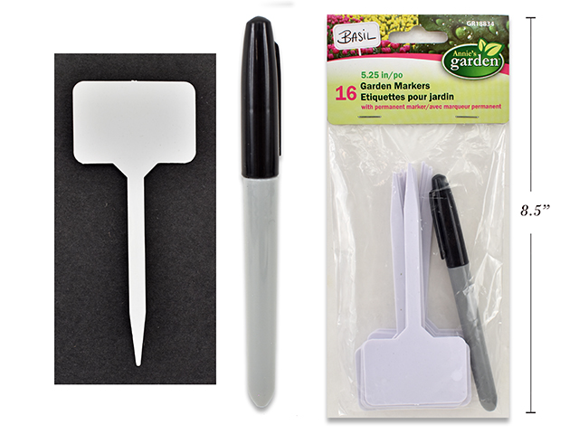 Garden Markers with Permanent Marker - 5.25" ~ 16 per pack-0