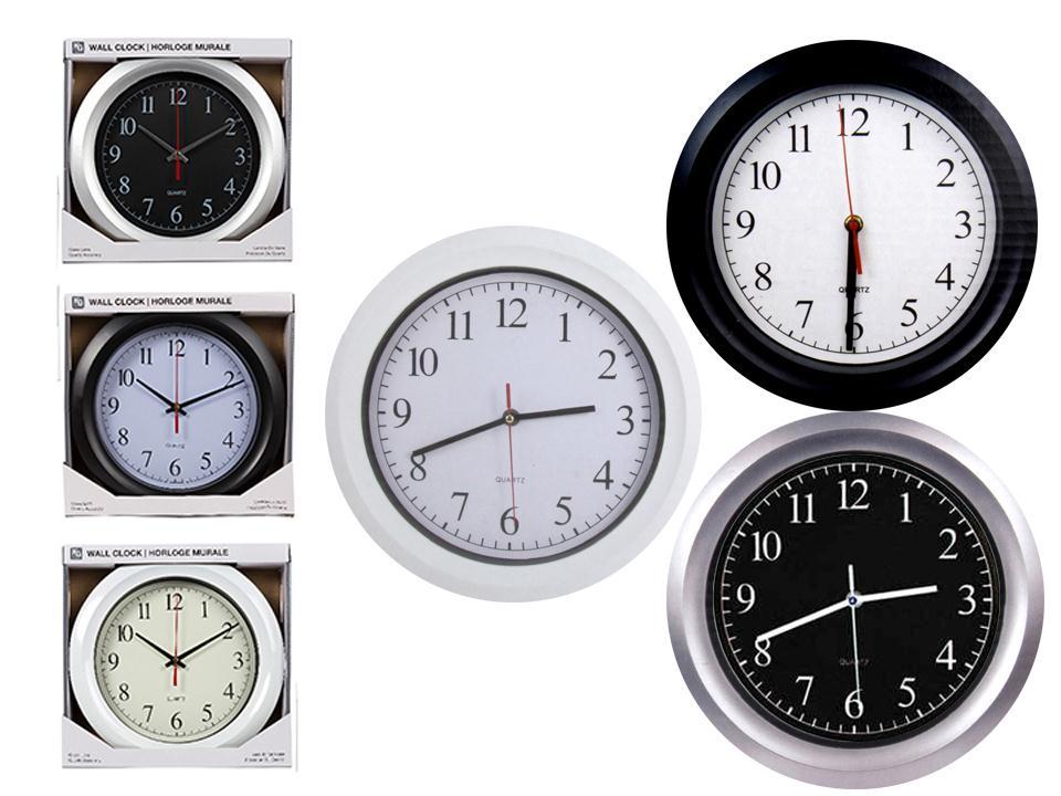Wall Clock - 11" Round ~ 3 assorted-0