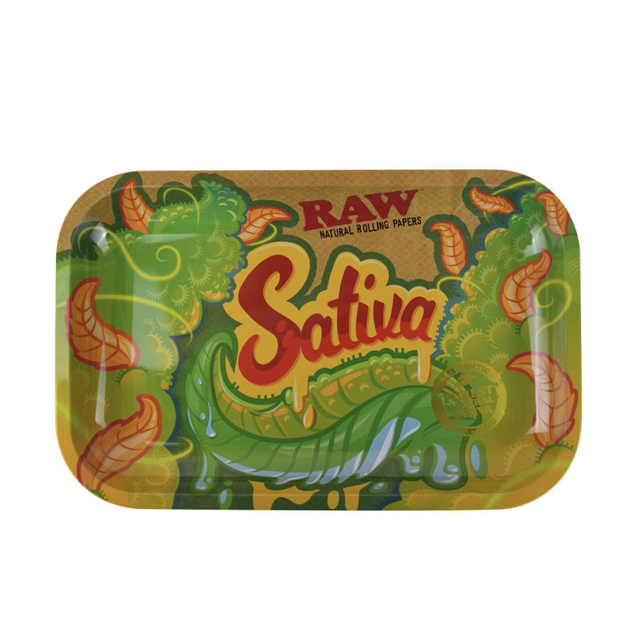 RAW Small Rolling Tray ~ Sativa-0