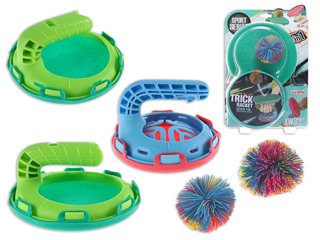 Trampoline Paddle Set with 60mm Rainbow String Balls (2)-0