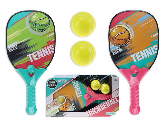 Pickle Ball Paddle Set with 60mm EVA Foam Tennis Balls (2)-0