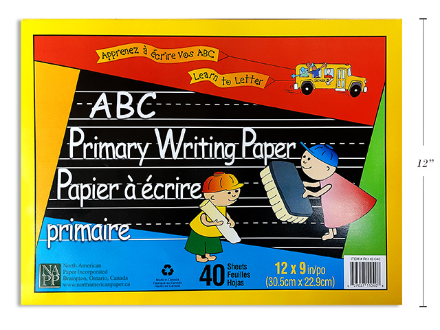 Selectum ABC Primary Writing Pad - 12" x 9" ~ 40 sheets-0