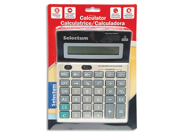 Selectum Jumbo Desk Calculator ~ 12 digits-0