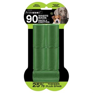 Animoos Bigger and Thicker Poop Bags ~ 90 per pack-0