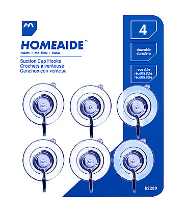 HomeAide Small Suction Cups ~ 6 per pack-0