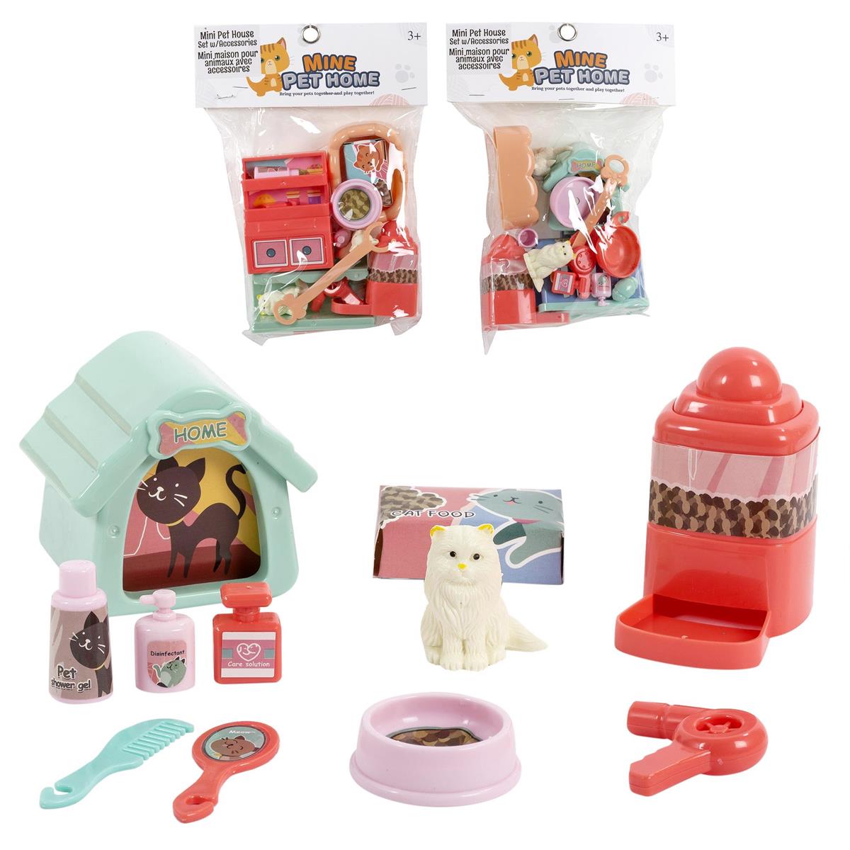 Mini Pet House Set with Accessories-0