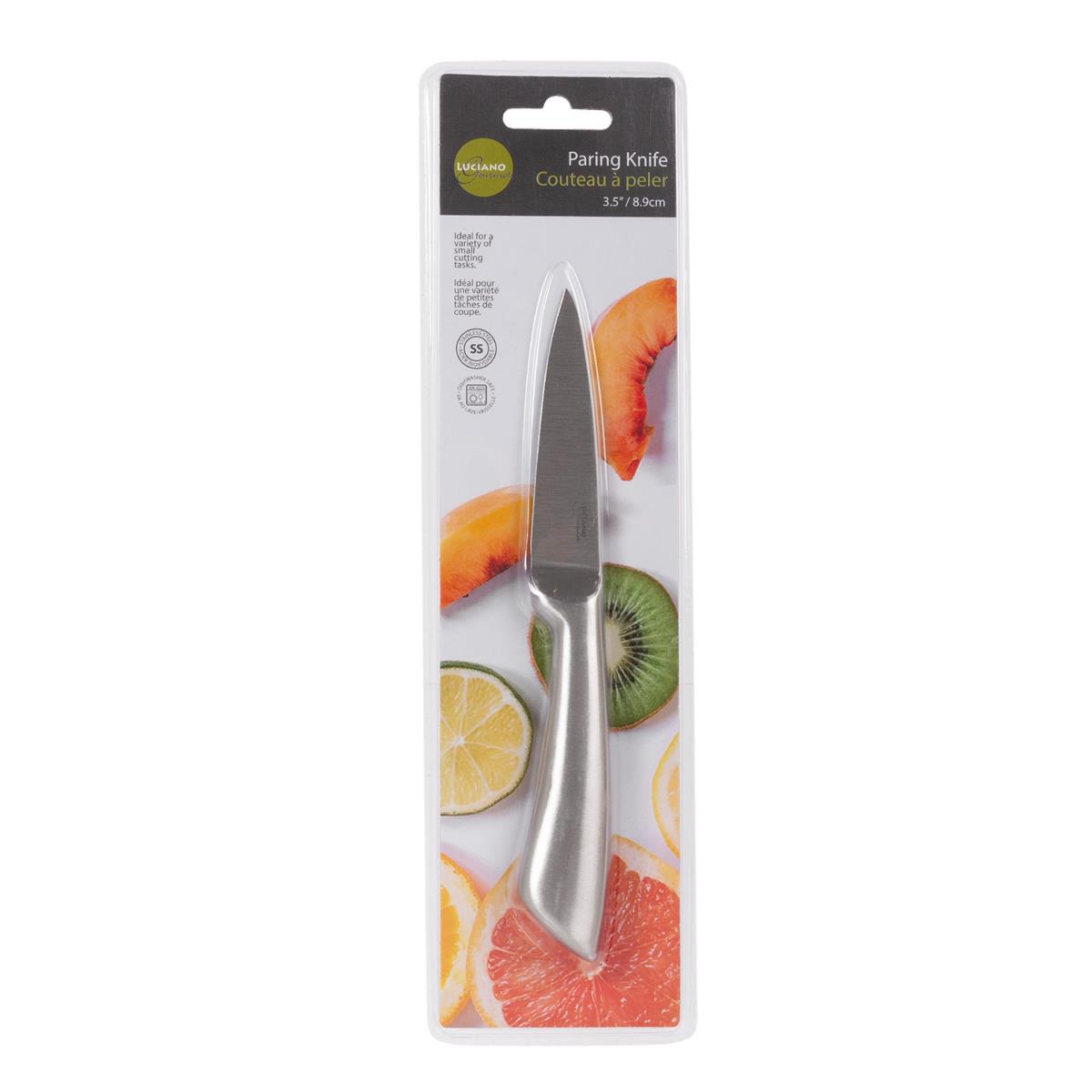 Luciano Stainless Steel Paring Knife - 3.5" -0