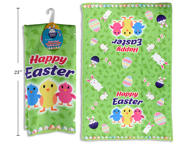Easter Printed Kitchen Towel ~ 23" x 15.5"-0