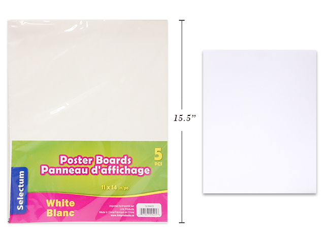 Selectum Poster Boards White Only - 11" x 14" ~ 5 per pack-0