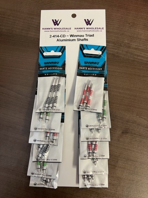 Winmau Triad Aluminium Shafts ~ 12 per card-0