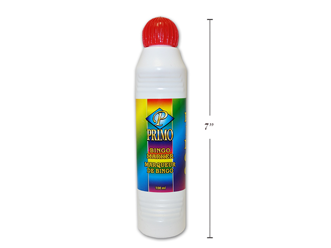 Primo Bingo Daubers 100ml ~ Red Ink-0