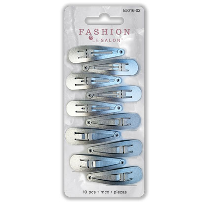 Le Salon Silver Hair Clips ~ 10 per pack-0