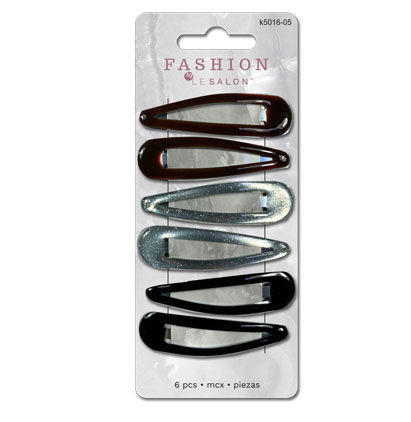 Le Salon Assorted Color Hair Clips ~ 6 per pack-0