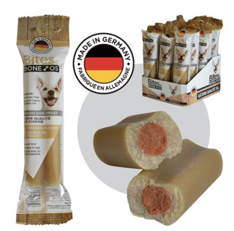 Bites Bone Premium Dog Treat, 80gram ~ Chicken Flavor-0
