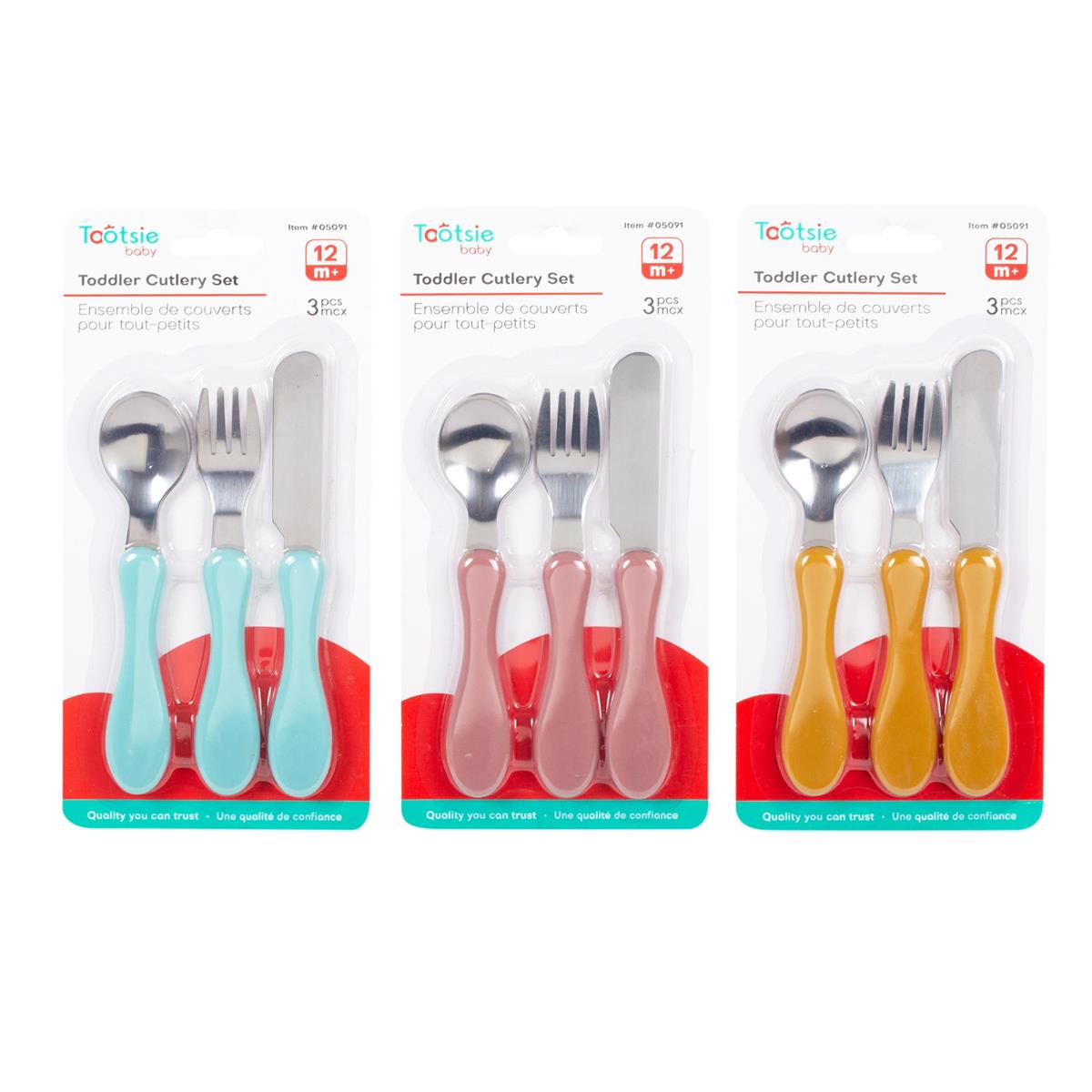 Tootsie Baby Cutlery Set ~ 3 piece set-0