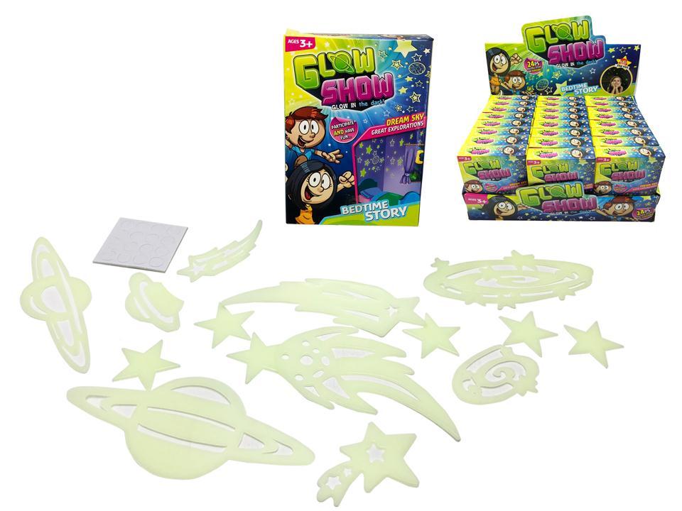 Glow-in-the-Dark Stars and Planets ~ 24 pieces per pack-0