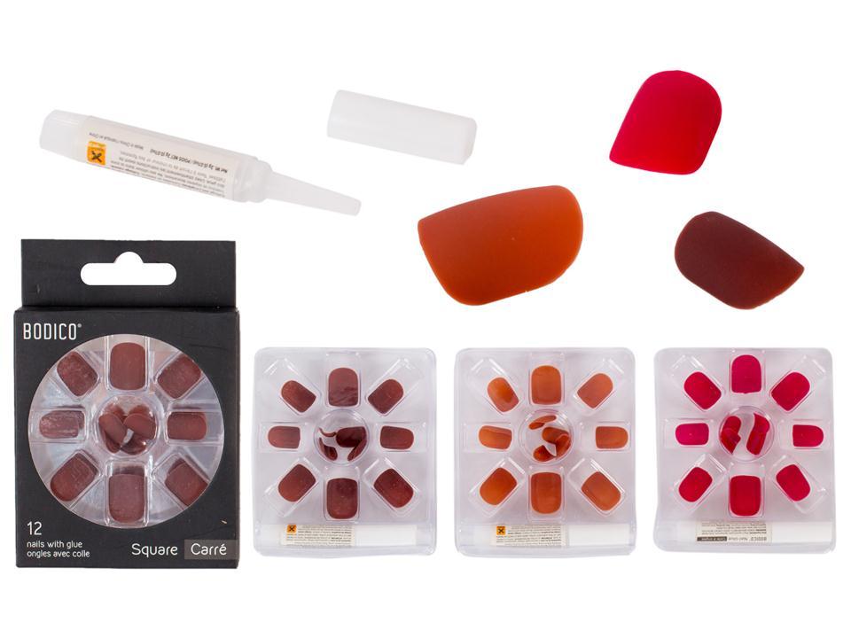 Bodico Matte Nails with 2gr Glue ~ 12 pieces-0