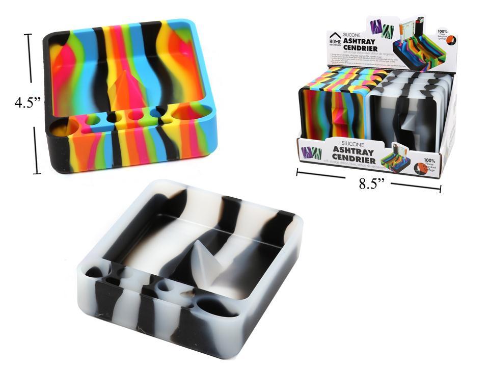 Silicone Square Ashtray ~ 6"-0