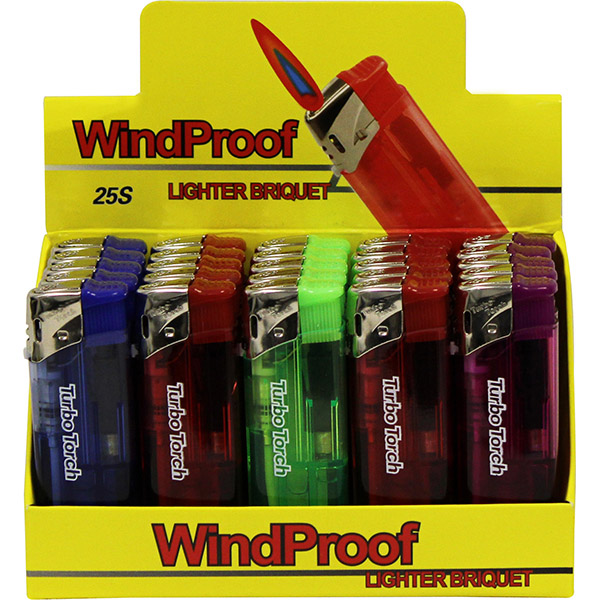 Windproof Refillable Lighter ~ 25 per display-0