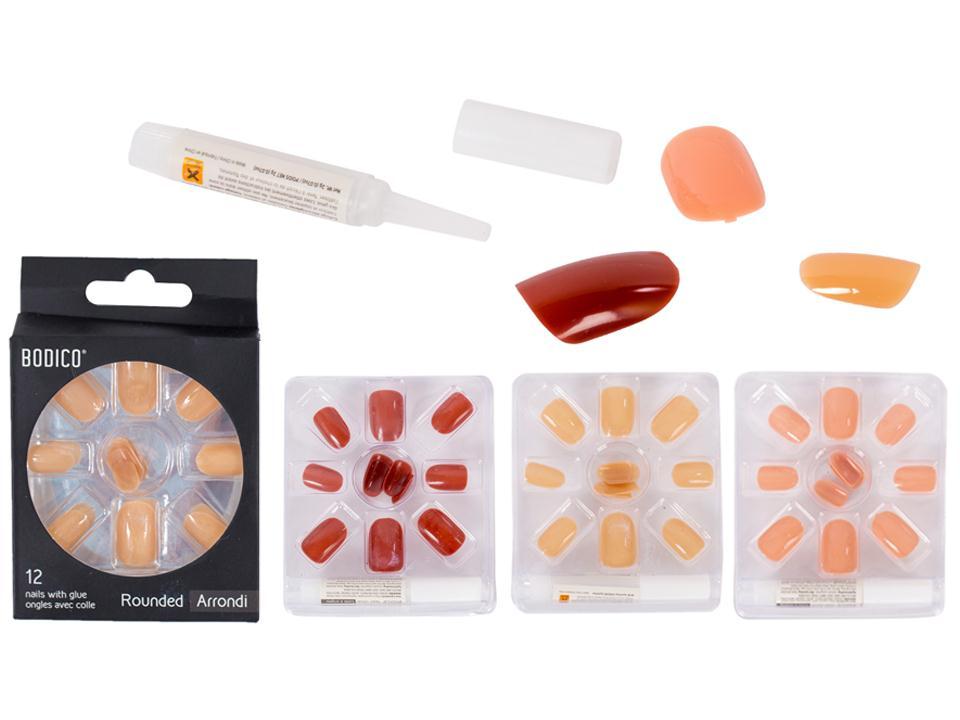 Bodico Solid Nails with 2gr Glue ~ 12 pieces-0
