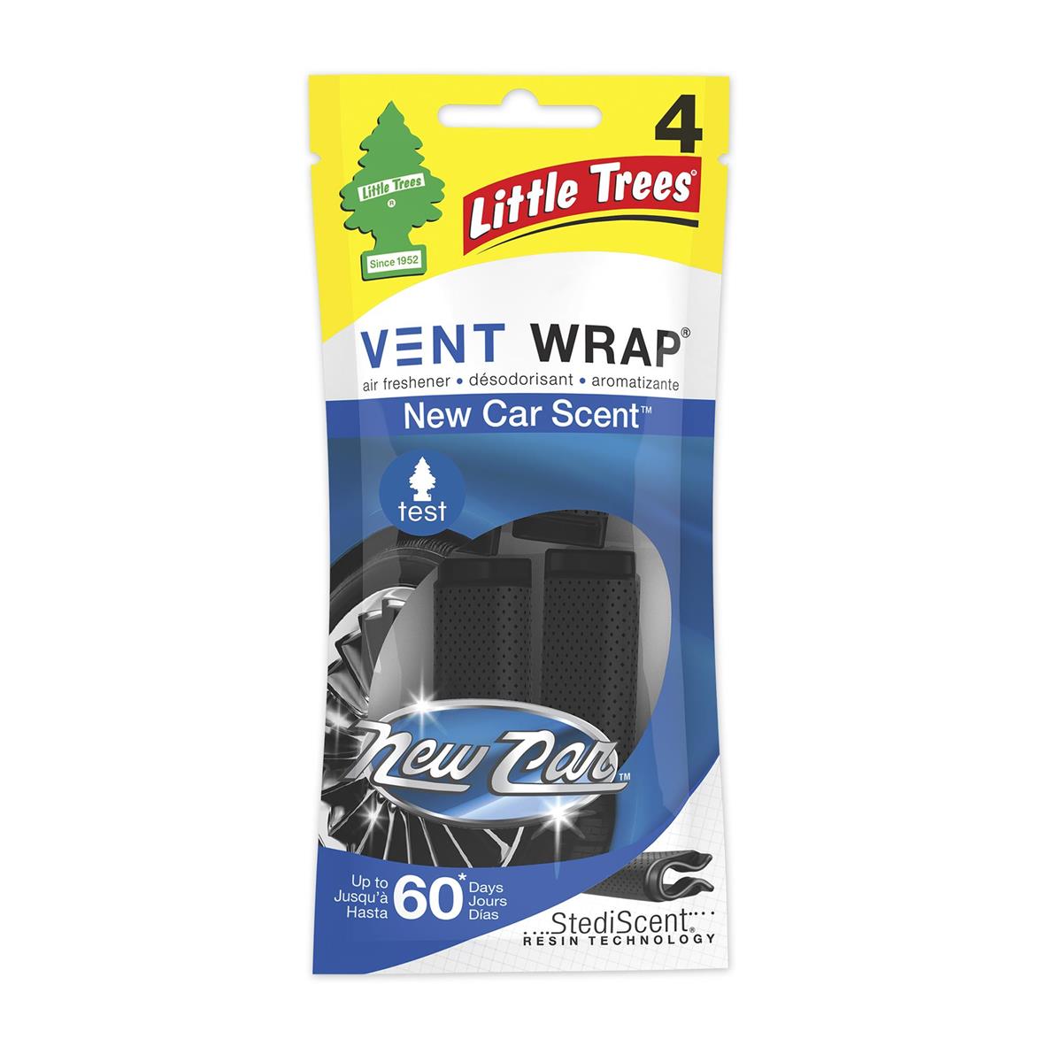 Little Tree Air Freshener Vent Wrap - 4 per pack ~ New Car Scent-0
