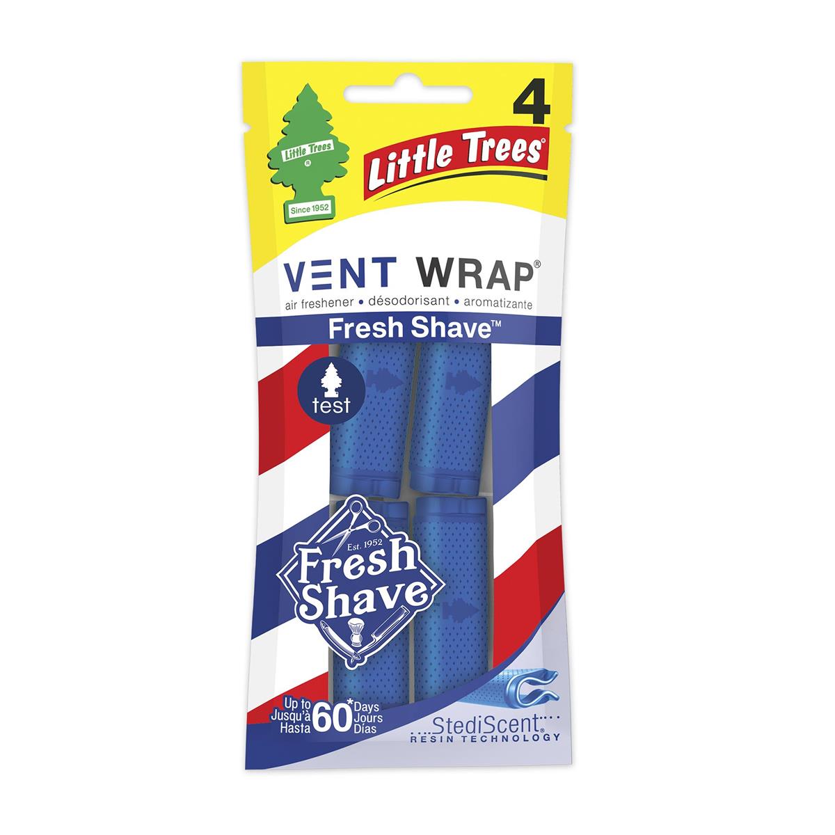 Little Tree Air Freshener Vent Wrap - 4 per pack ~ Fresh Shave-0