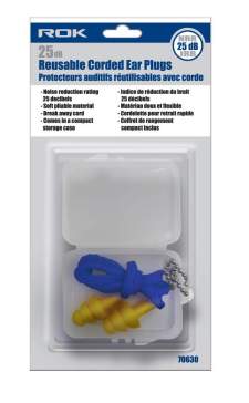 ROK Reusable Corded Ear Plugs in Case-0