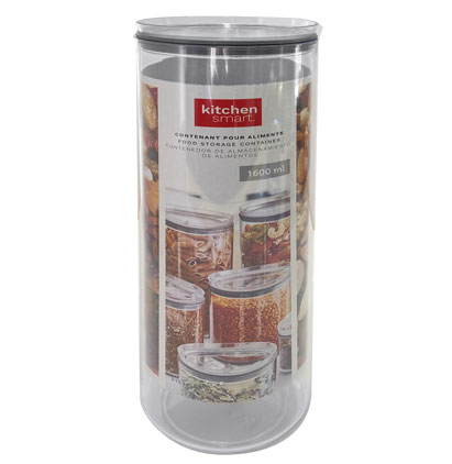Air-Tight Acrylic Food Storage ~ Round 1.8L / 1800ml-0