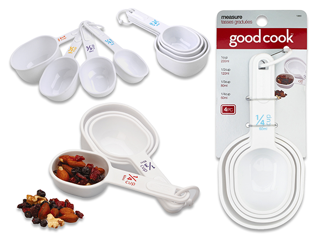 Good Cook Plastic Measuring Cup Set ~ 4 per set-0