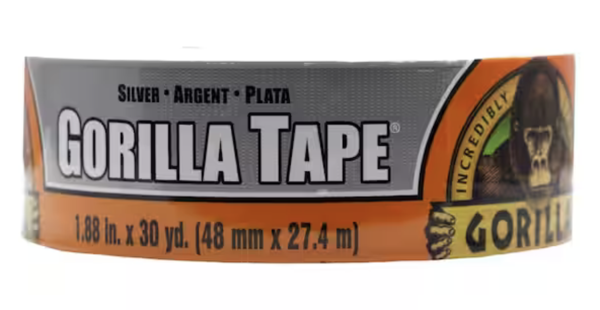 Gorilla Silver Tape ~ 1.88" x 30yds-0