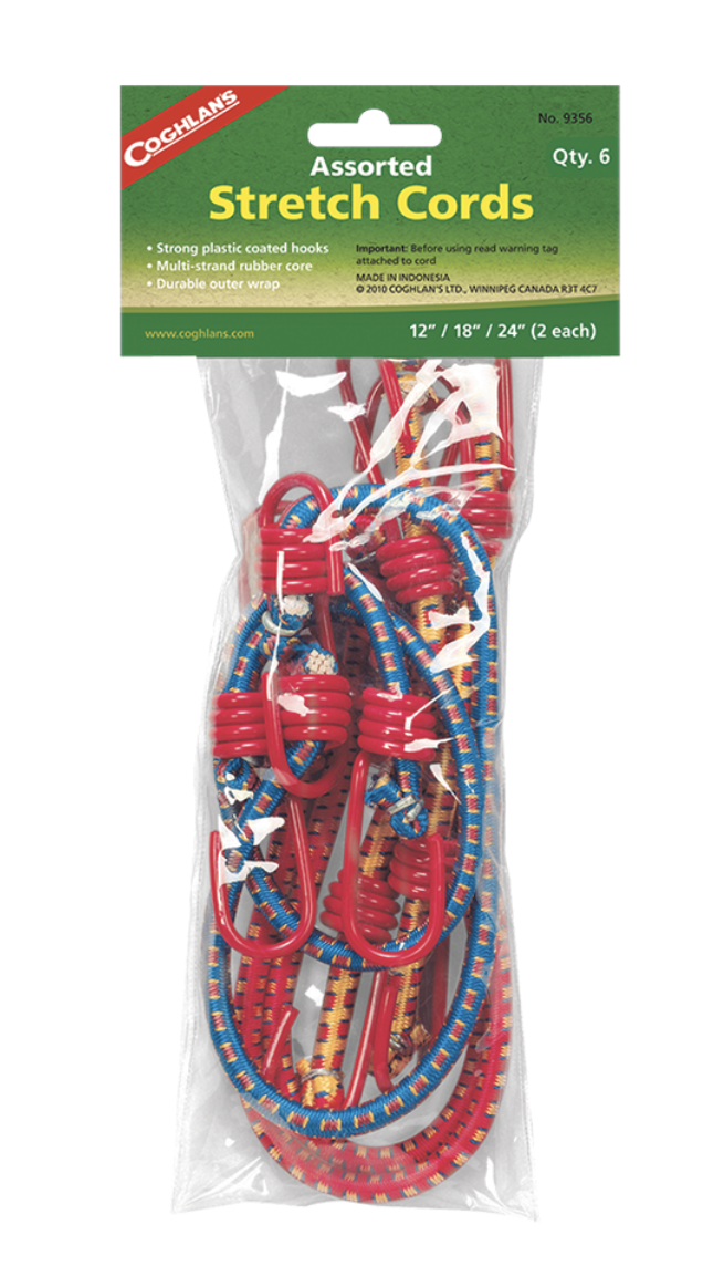 Coghlan's Assorted Stretch Cords ~ 6 per pack-0