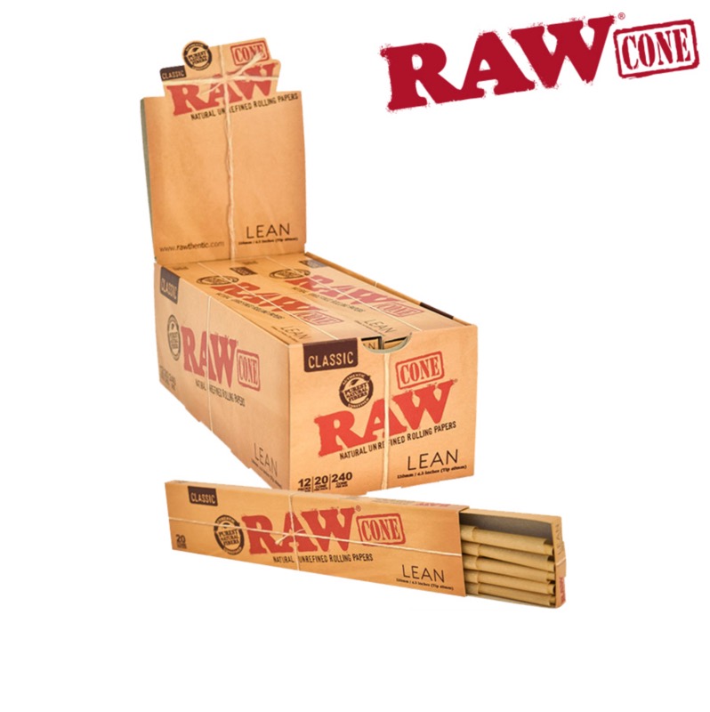 RAW Lean Cones - 20 per pack ~ 12 packs/display-0