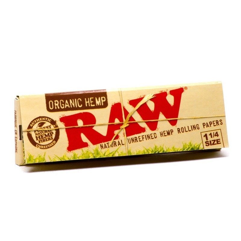 RAW Organic HEMP Papers - 1-1/4 ~ 24 packs/Display-0