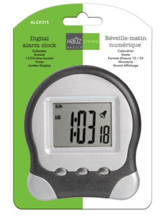 Digital Alarm Clock with Jumbo LED Display-0