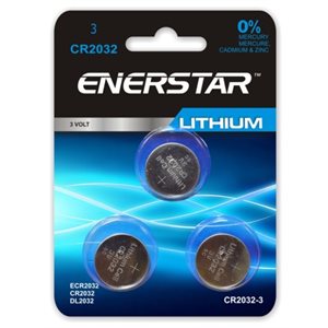 EnerStar Lithium Cell Battery CR2032 ~ 3/pack-0