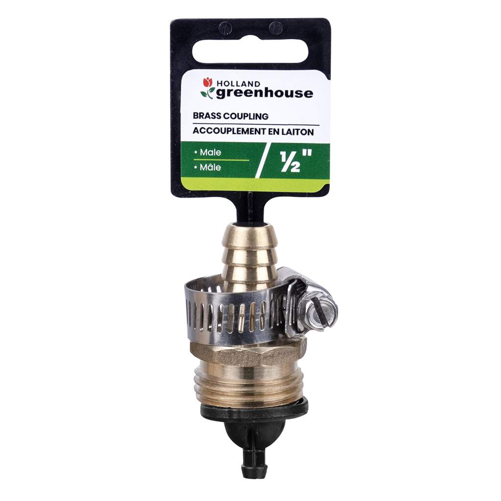 Brass Coupling 1/2" Male-0