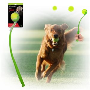 Animoos Ball Launcher with Tennis Ball Dog Toy ~ 27.6"L-0