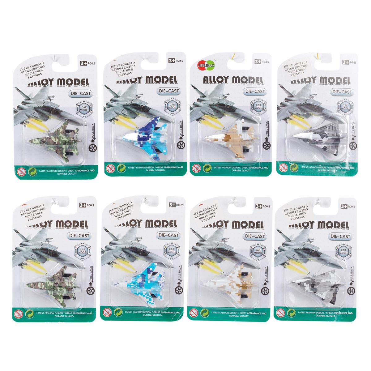 Die-Cast Military Fighter Jet - Pull Back Action-0
