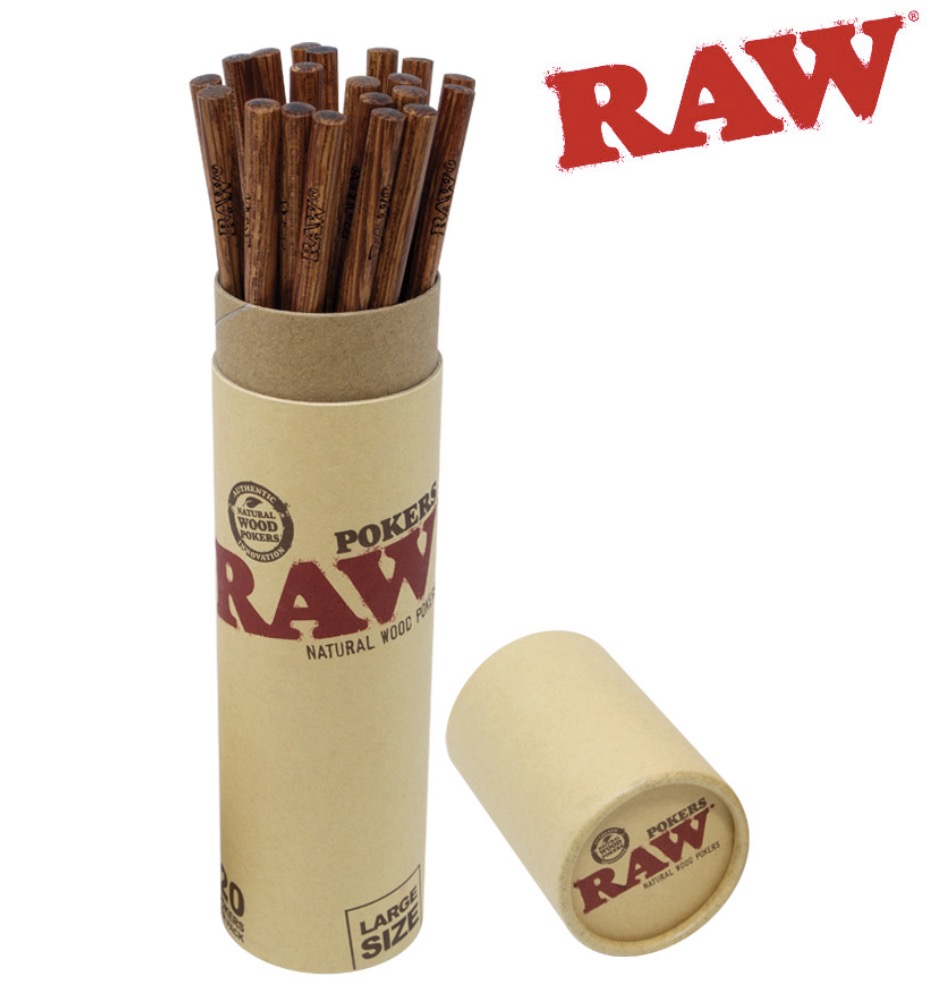 RAW Wood Poker ~ 20 per pack-0