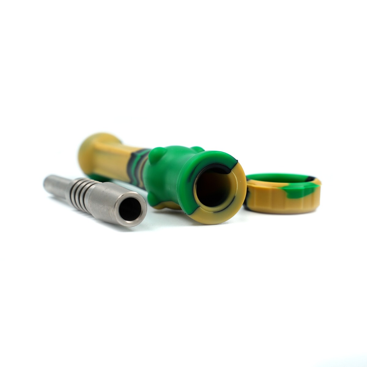 Silicone Dab Straw ~ Camo-0