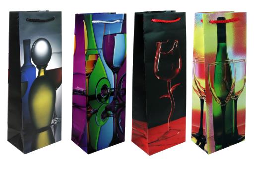 Bottle Gift Bag ~ Wines Glasses-0