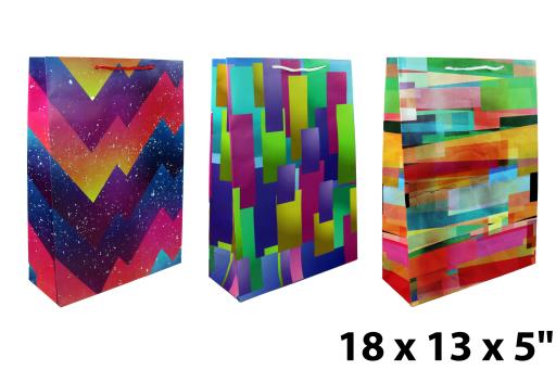 Jumbo Gift Bags ~ Bright Geometric-0