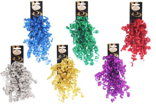 Curl Swirl Bows with Glitter - 6mm ~ 2 per pack-0
