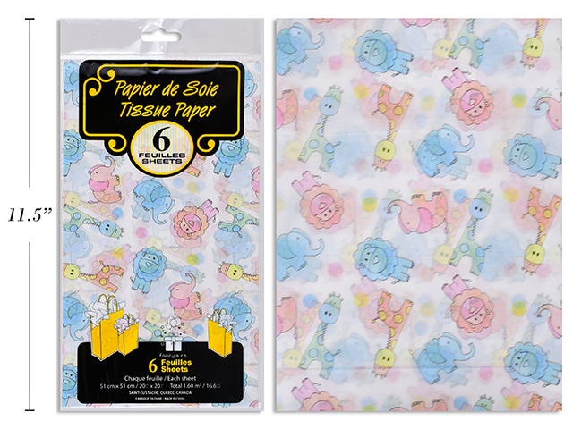 Tissue Paper - Animals ~ 6 per pack-0