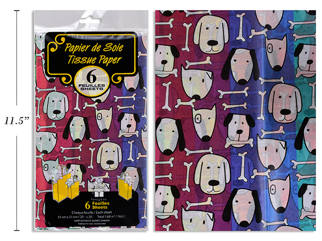Tissue Paper - Dogs ~ 6 per pack-0