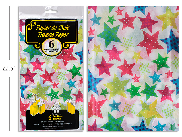 Tissue Paper - Stars ~ 6 per pack-0