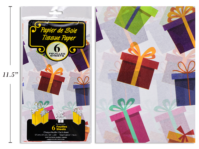 Tissue Paper - Gifts ~ 6 per pack-0