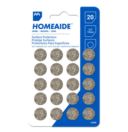 HomeAide Felt Surface Protectors - 1/2" / 13mm ~ 20 per pack-0